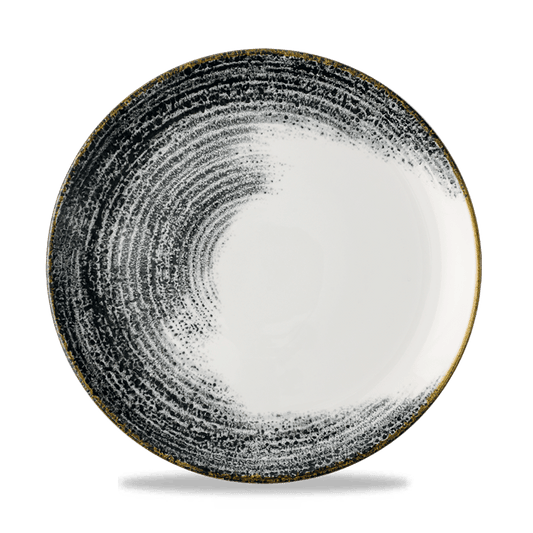 Homespun Accents Black Evolve Coupe Plate 10.25" Box of 12 (3-5 Working Days Delivery)