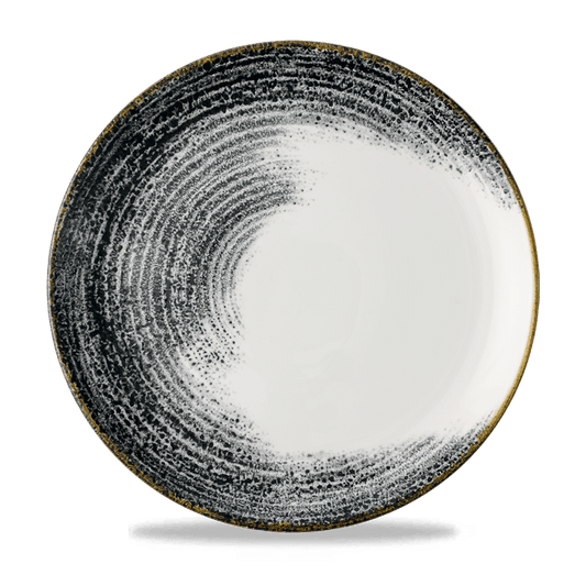 Homespun Accents Black Evolve Coupe Plate 11.25" Box of 12 (3-5 Working Days Delivery)
