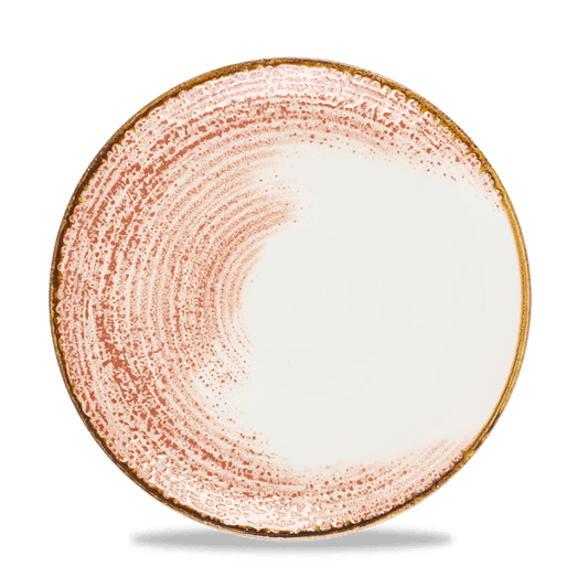 Homespun Accents Coral Evolve Coupe Plate 10.25" Box of 12 (3-5 Working Days Delivery)