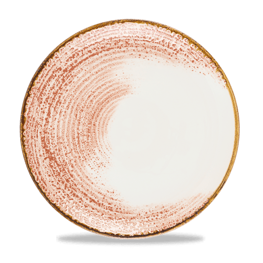 Homespun Accents Coral Evolve Coupe Plate 11.25" Box of 12 (3-5 Working Days Delivery)