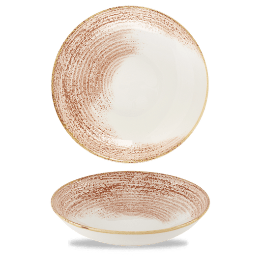 Homespun Accents Coral Evolve Coupe Bowl 9.75" Box of 12 (3-5 Working Days Delivery)