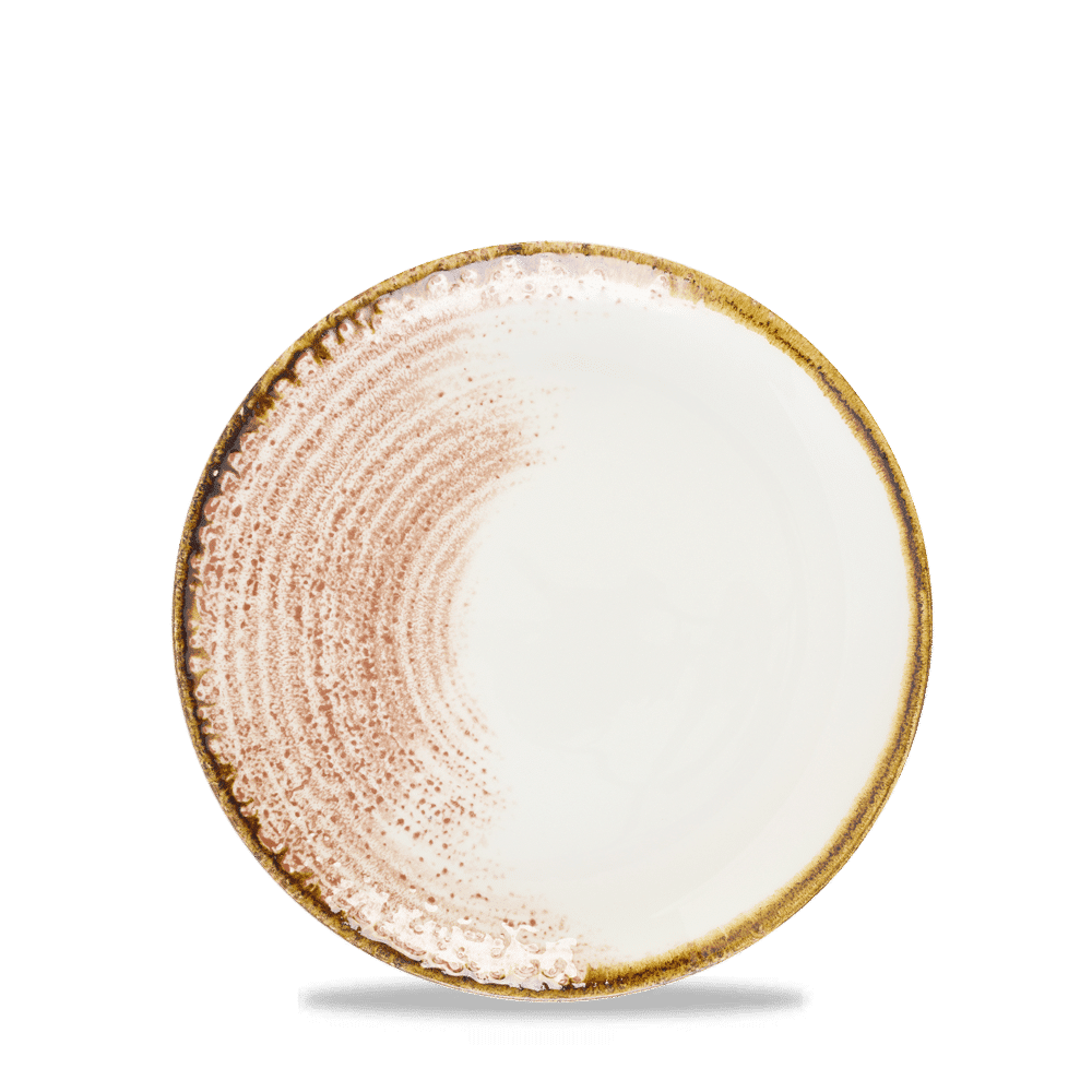 Homespun Accents Coral Evolve Coupe Plate 6.5" Box 12