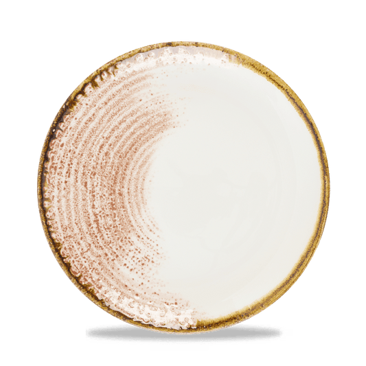 Homespun Accents Coral Evolve Coupe Plate 8.67" Box of 12 (3-5 Working Days Delivery)