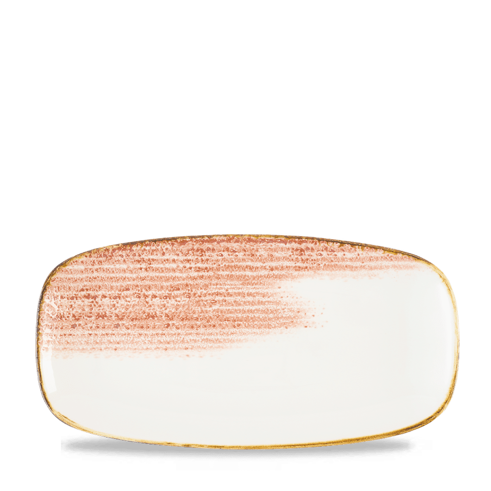 Homespun Accents Coral  Chefs Oblong Plate 11 3/4X6" Box 12