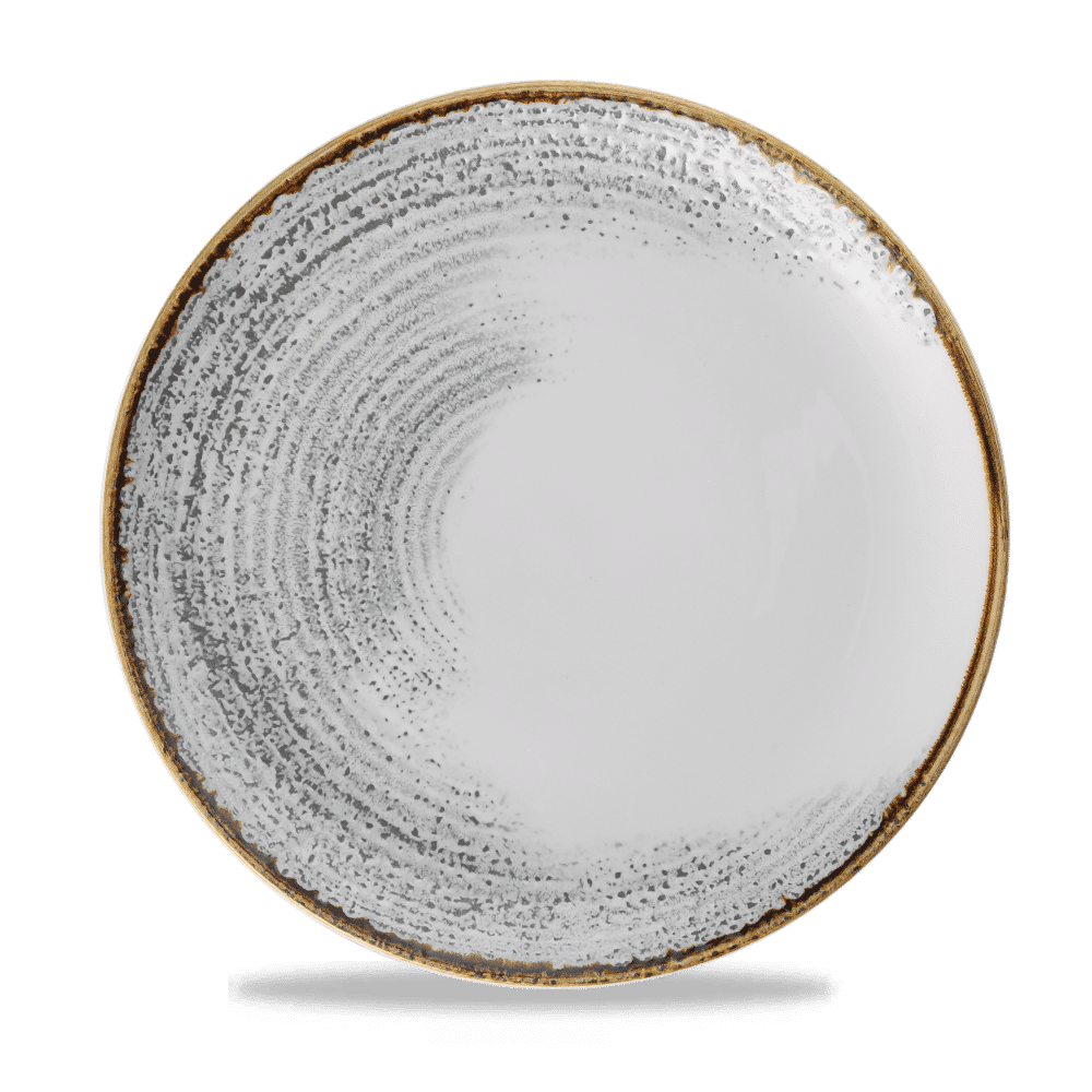 Homespun Accents Jasper Grey Evolve Coupe Plate 11.25" Box 12