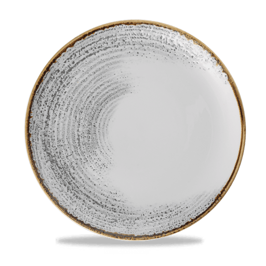 Homespun Accents Jasper Grey Evolve Coupe Plate 11.25" Box of 12 (3-5 Working Days Delivery)