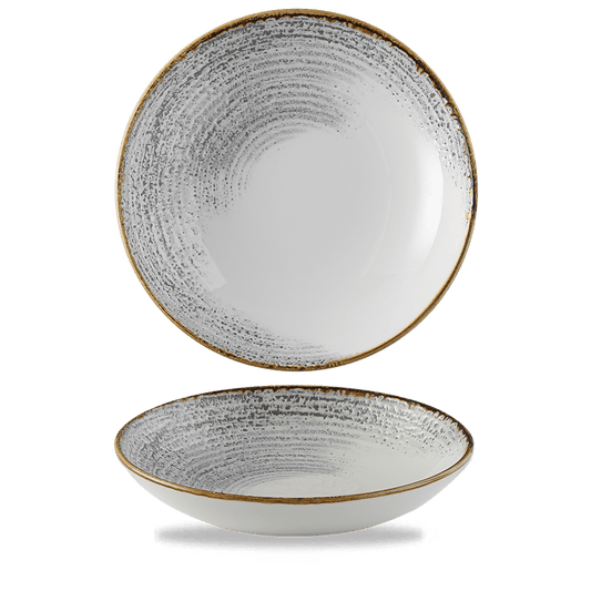 Homespun Accents Jasper Grey Evolve Coupe Bowl 9.75" Box of 12 (3-5 Working Days Delivery)