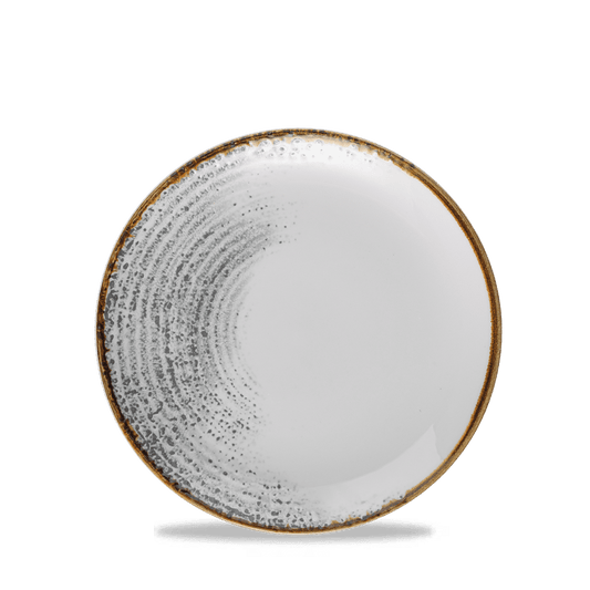 Homespun Accents Jasper Grey Evolve Coupe Plate 6.5" Box of 12 (3-5 Working Days Delivery)