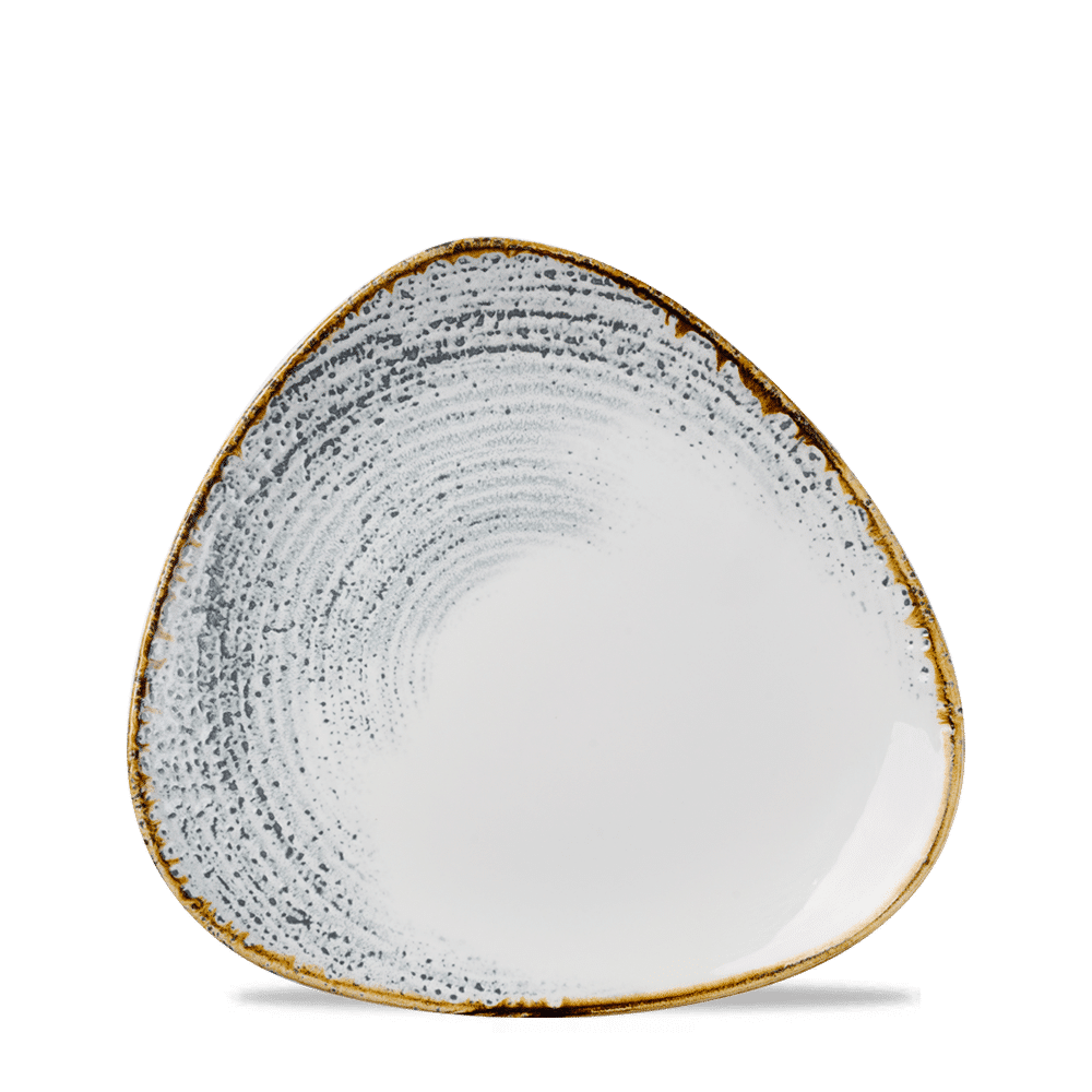Homespun Accents Jasper Grey Lotus Plate 8" Box 12