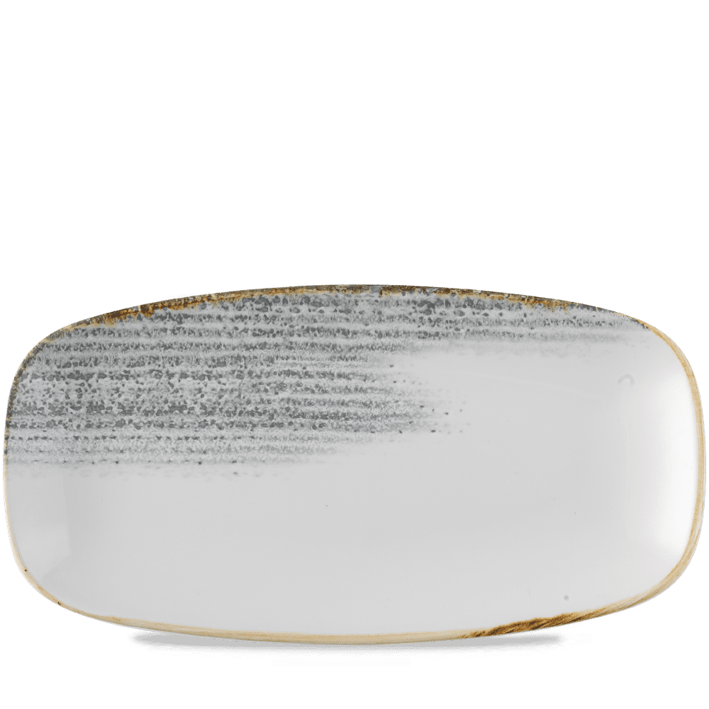 Homespun Accents Jasper Grey  Chefs Oblong Plate 13 7/8X7 3/8" Box 6