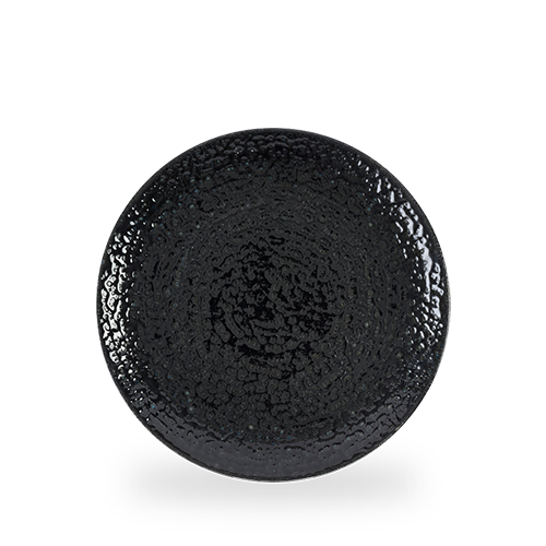 Homespun Chroma Black Evolve Coupe Plate 10.25" Box of 12 (3-5 Working Days Delivery)