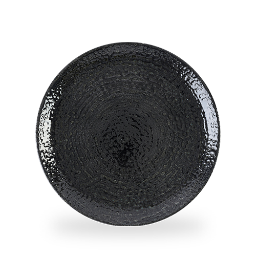 Homespun Chroma Black Evolve Coupe Plate 11.25" Box of 12 (3-5 Working Days Delivery)