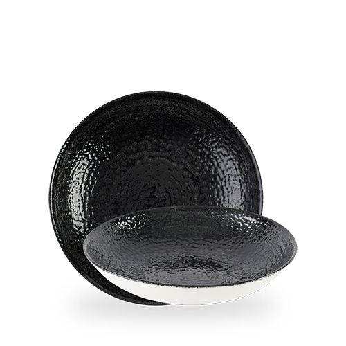Homespun Chroma Black Evolve Coupe Bowl 9.75" Box of 12 (3-5 Working Days Delivery)