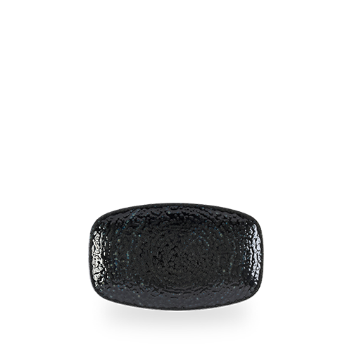 Homespun Chroma Black Oblong Chefs Plate 7 4/5 X  4 3/4" Box 12