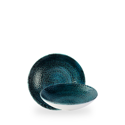 Homespun Chroma Blue  Coupe Bowl 7.25" Box 12