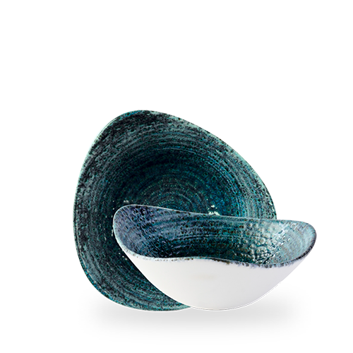 Homespun Chroma Blue Lotus Bowl 9" Box 12