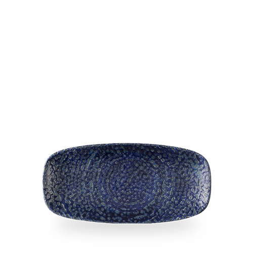 Homespun Chroma Twilight  Chefs Oblong Plate 10.6"X5" Box 12
