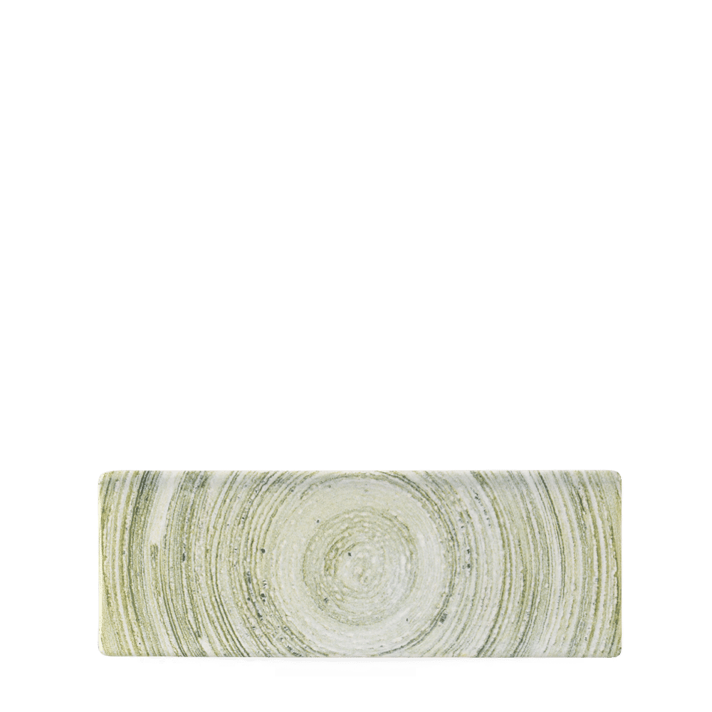 Elements Fern Oblong Plate 25X9Cm Box 6