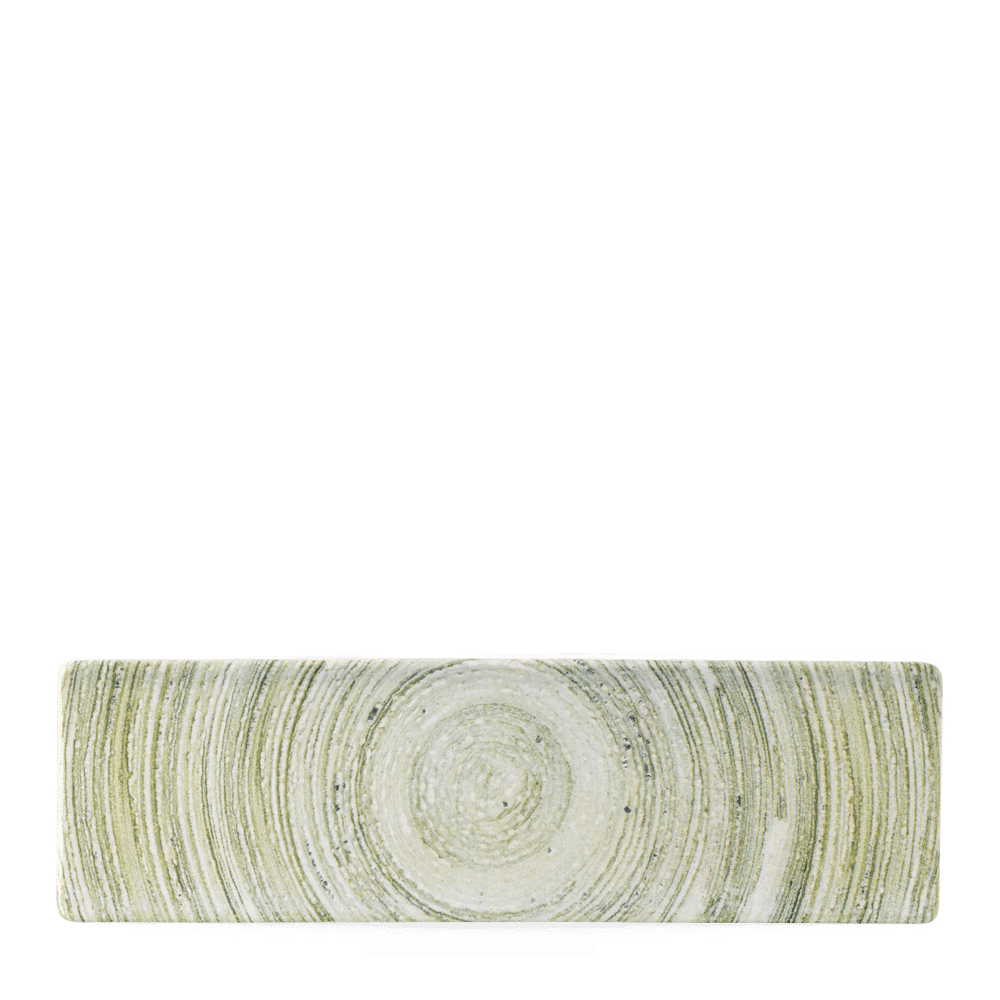 Elements Fern Oblong Plate 30X9Cm Box 6