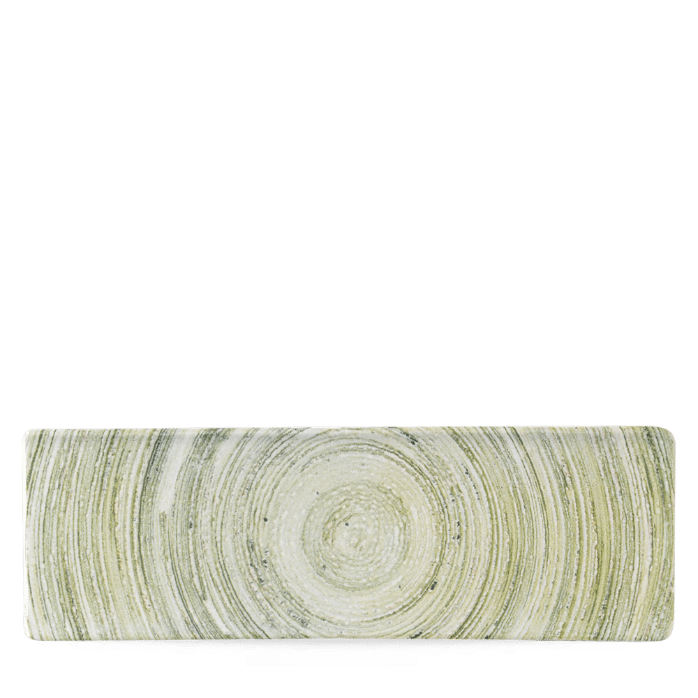 Elements Fern Oblong Plate 33X11Cm Box 6