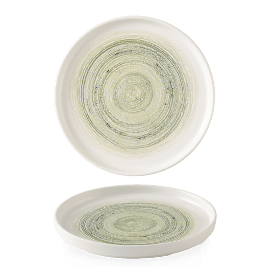 Elements Fern Walled Plate 10 2/8" Box of 6 (3-5 Working Days Delivery)