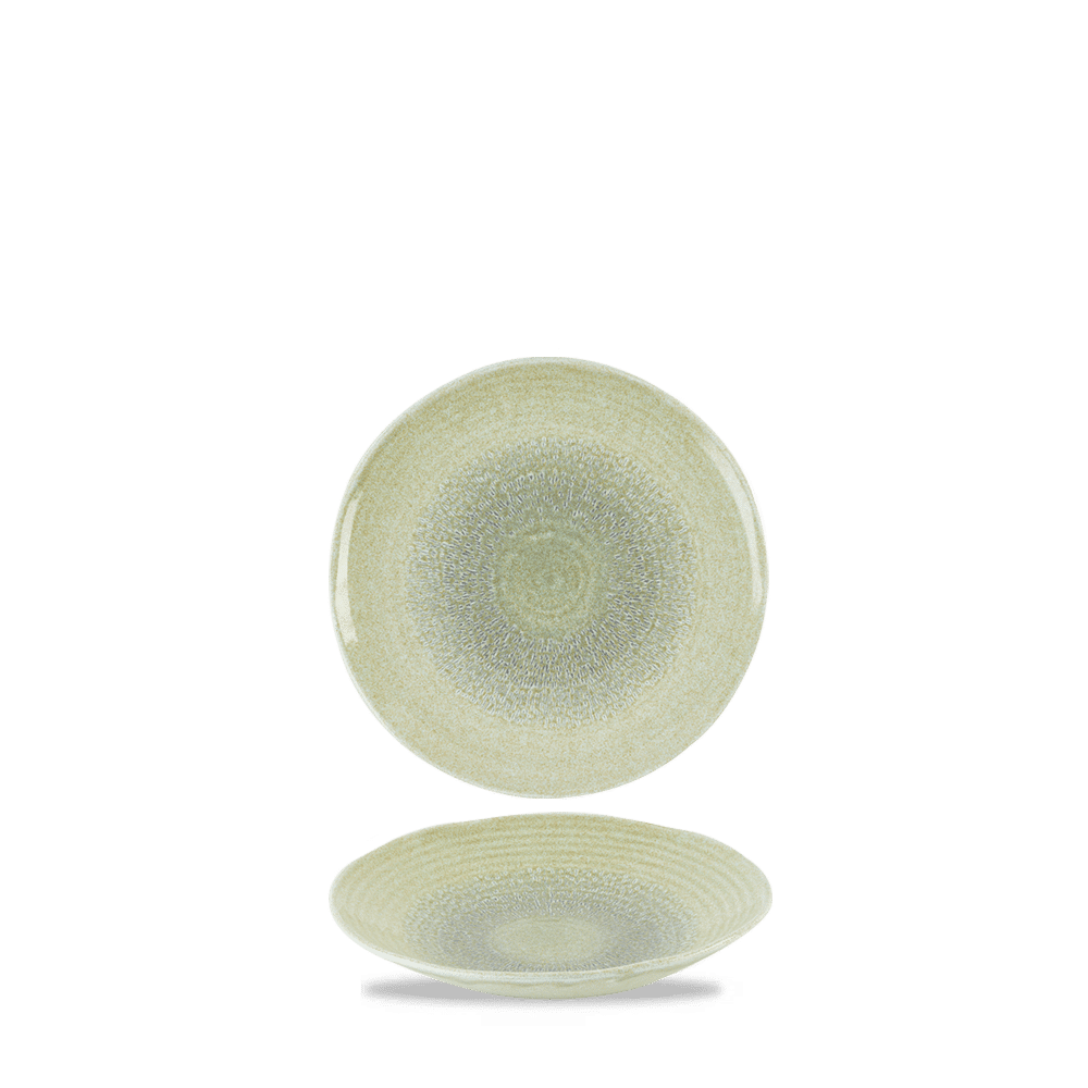 Harvest Grain Speckle Green  Organic Coupe Bowl 5.6" Box 12