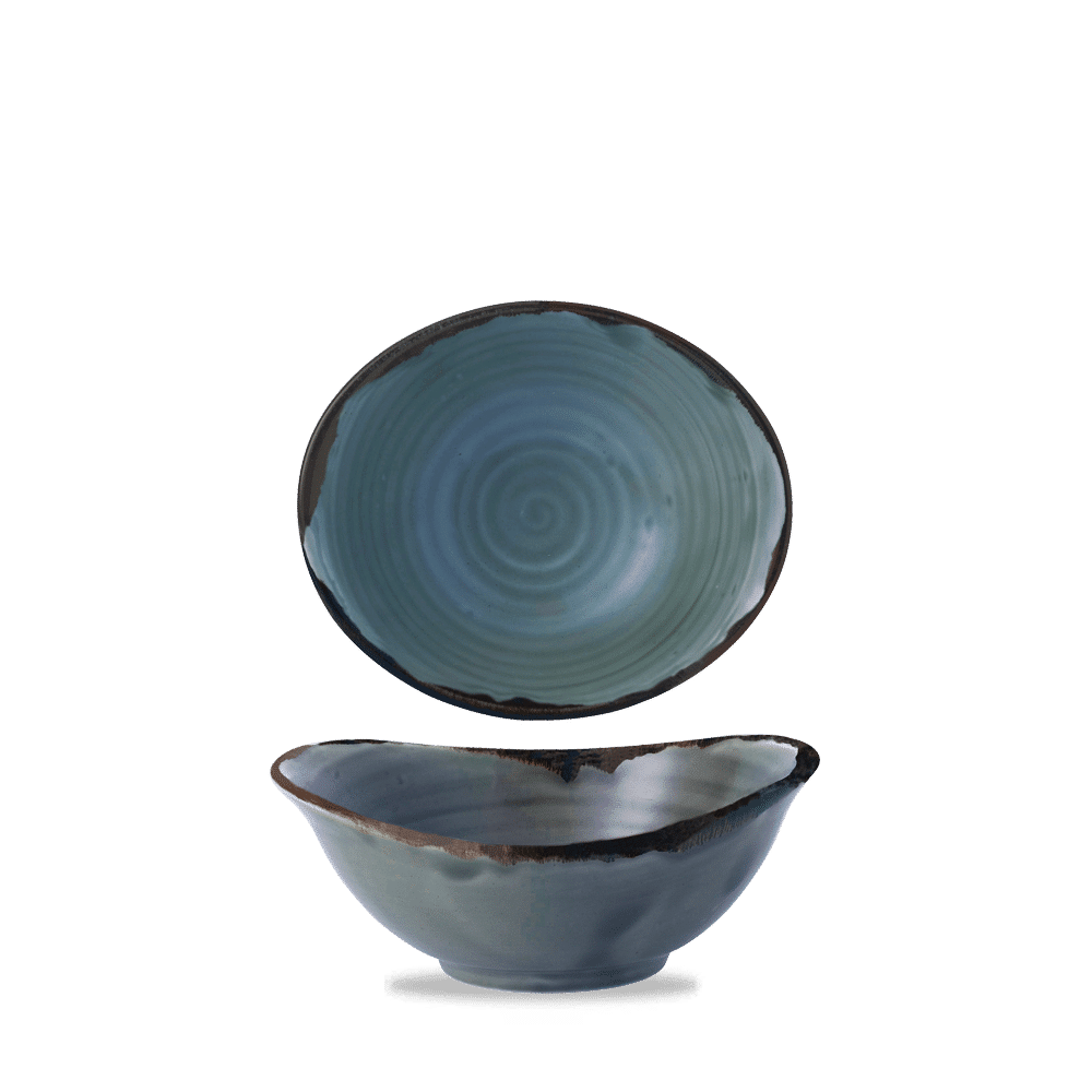 Harvest Blue  Deep Bowl 6 3/4X5 3/4" Box 6