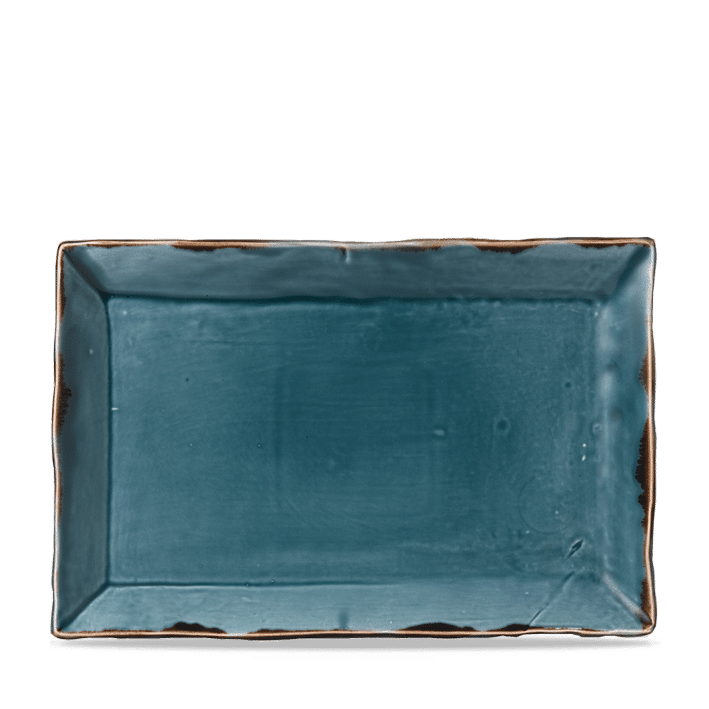 Harvest Blue  Rectangle Tray 11 1/8X7 3/8" Box 6