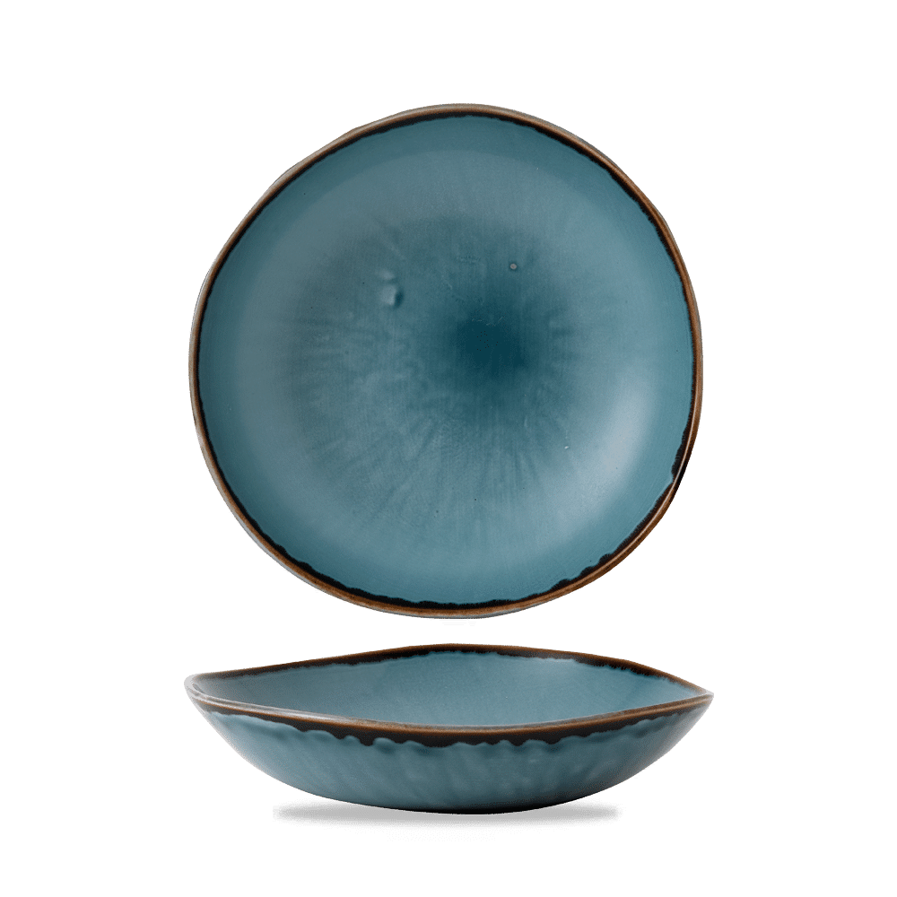 Harvest Blue Round Bowl 9 7/8"  Box 12