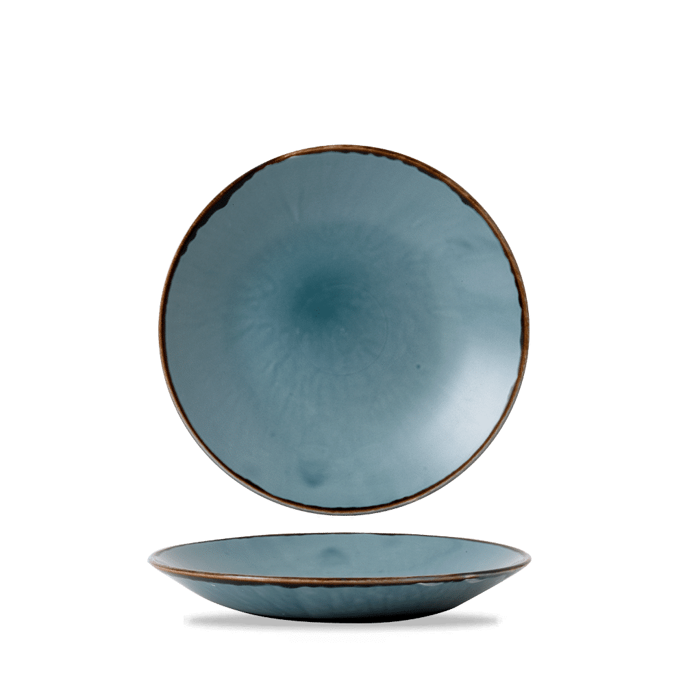 Harvest Blue  Deep Coupe Plate 10" Box 12