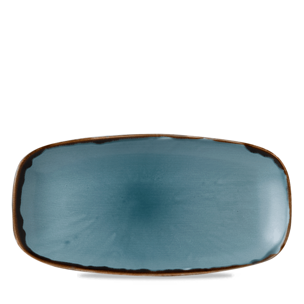 Harvest Blue  Chefs Oblong Plate 11 3/4X6" Box 12