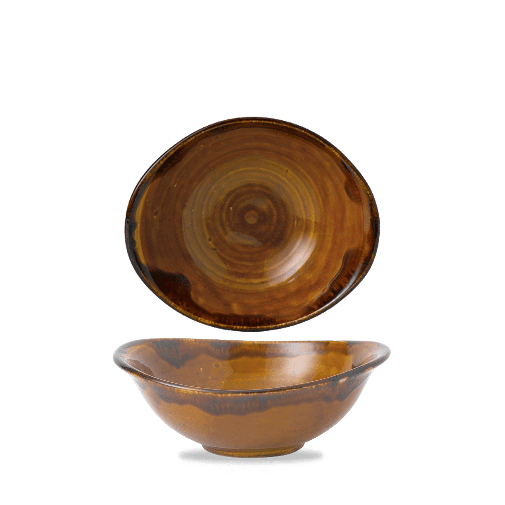 Harvest Brown  Deep Bowl 7 7/8X6 5/8" Box 6