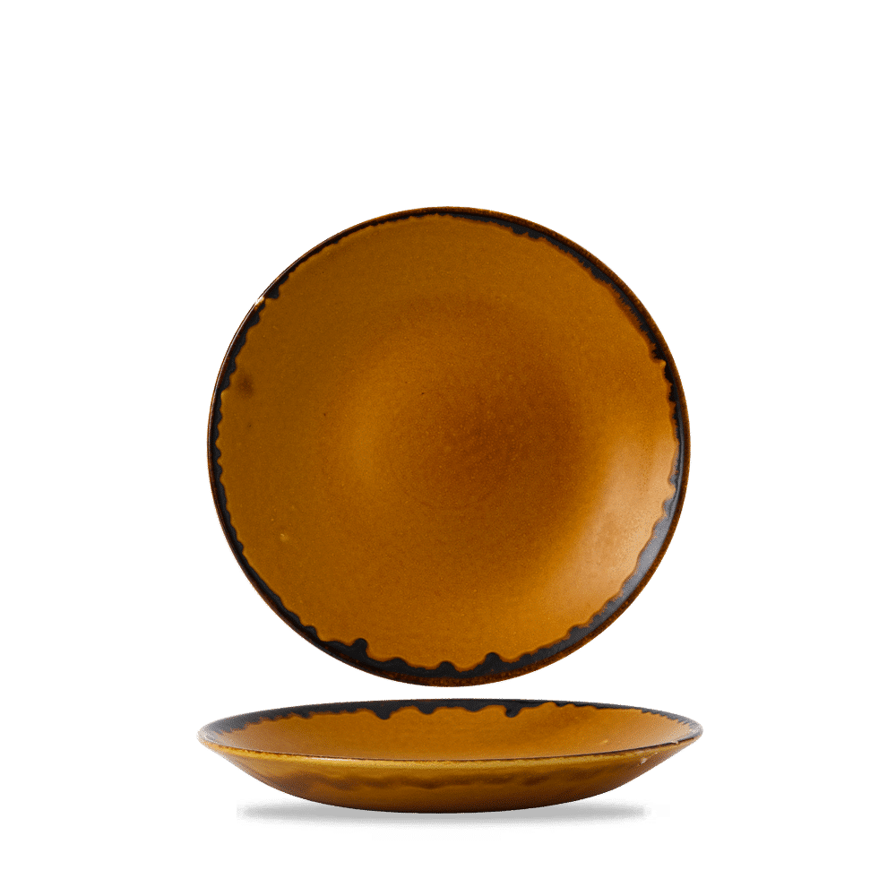 Harvest Brown  Deep Coupe Plate 10" Box 12