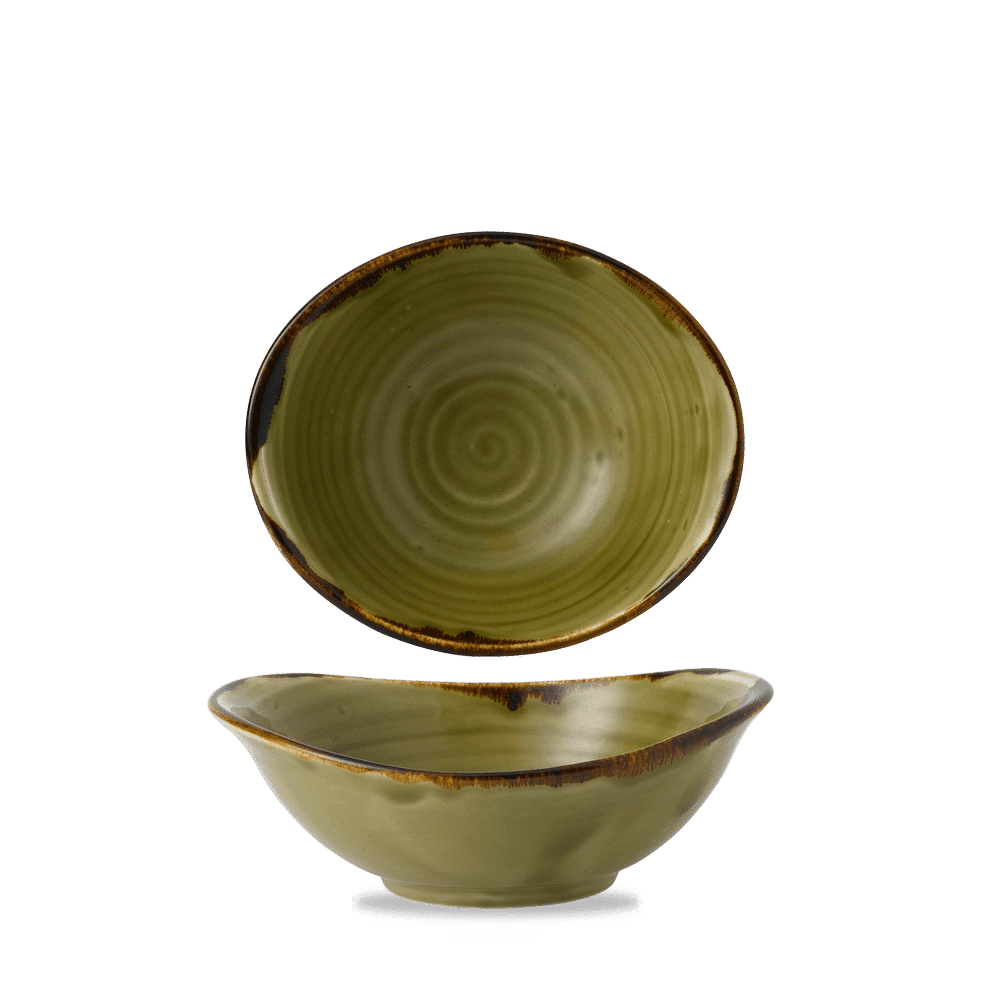 Harvest Green  Deep Bowl 7 7/8X6 5/8" Box 6