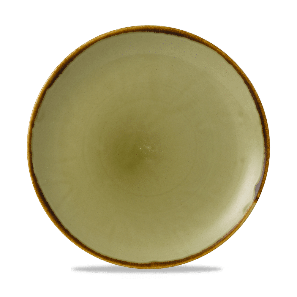 Harvest Green  Coupe Plate 10.25" Box 12