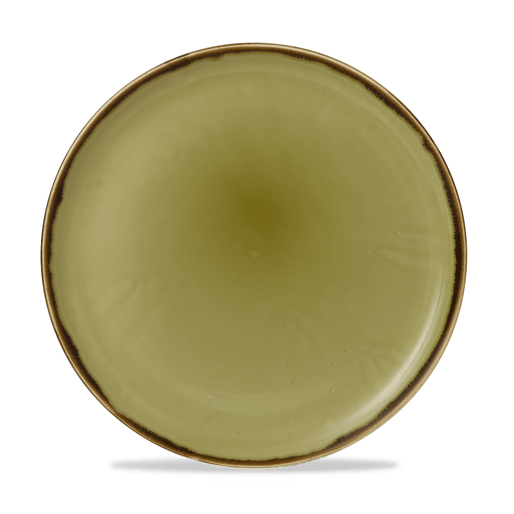 Harvest Green Coupe Plate 12 3/4" Box 6