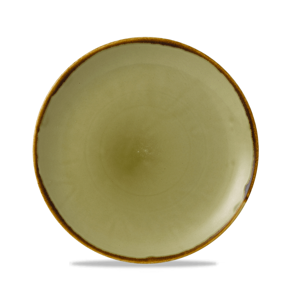 Harvest Green  Coupe Plate 8.67" Box 12