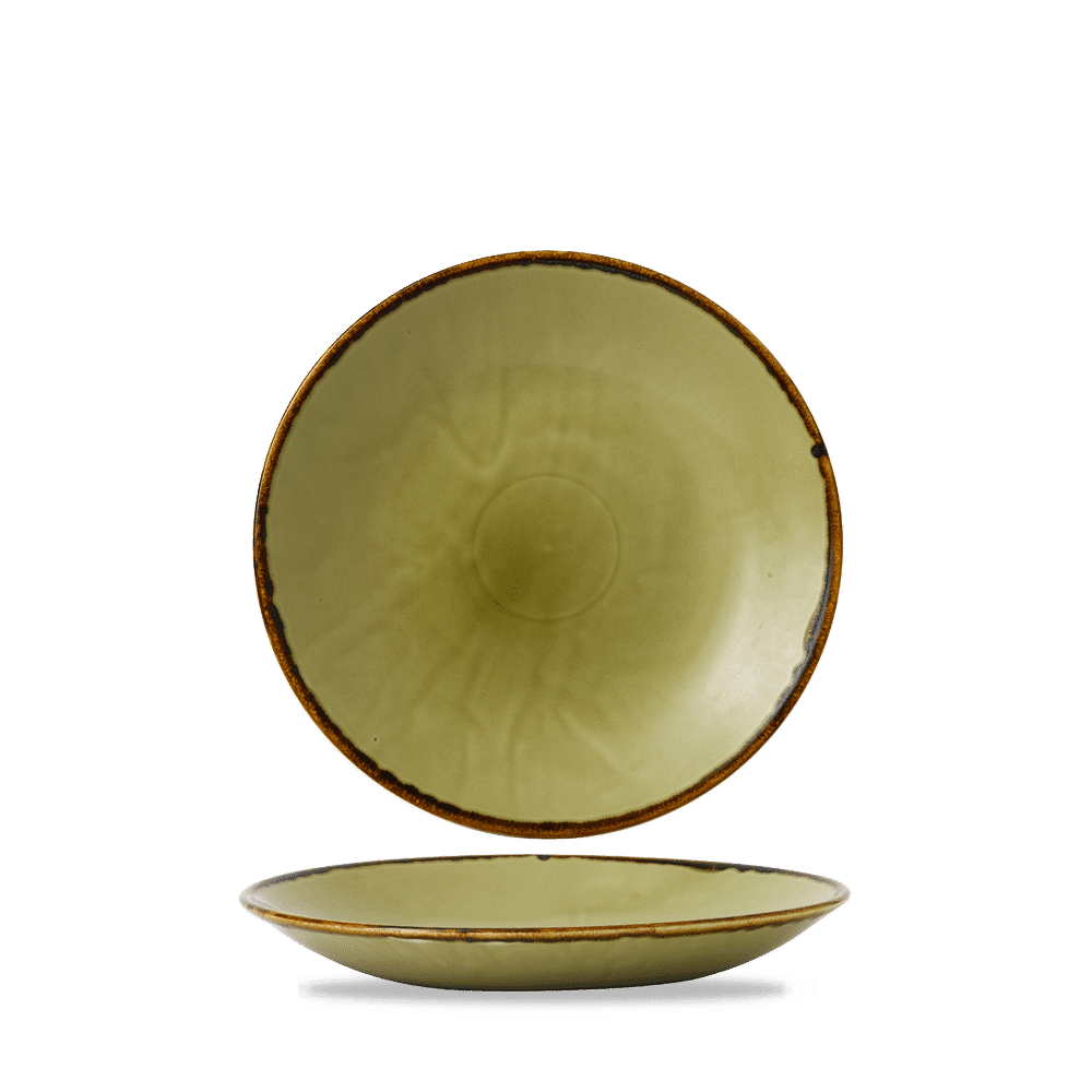 Harvest Green  Deep Coupe Plate 10" Box 12