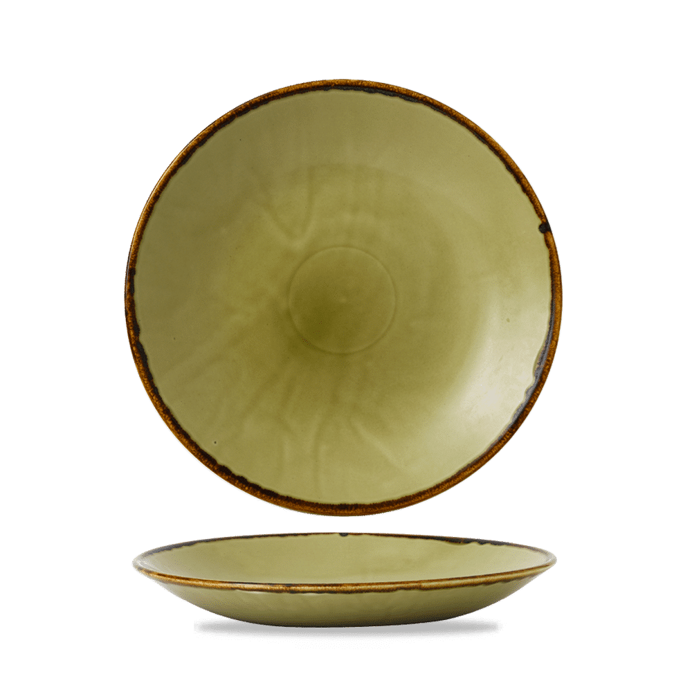 Harvest Green  Deep Coupe Plate 11" Box 12
