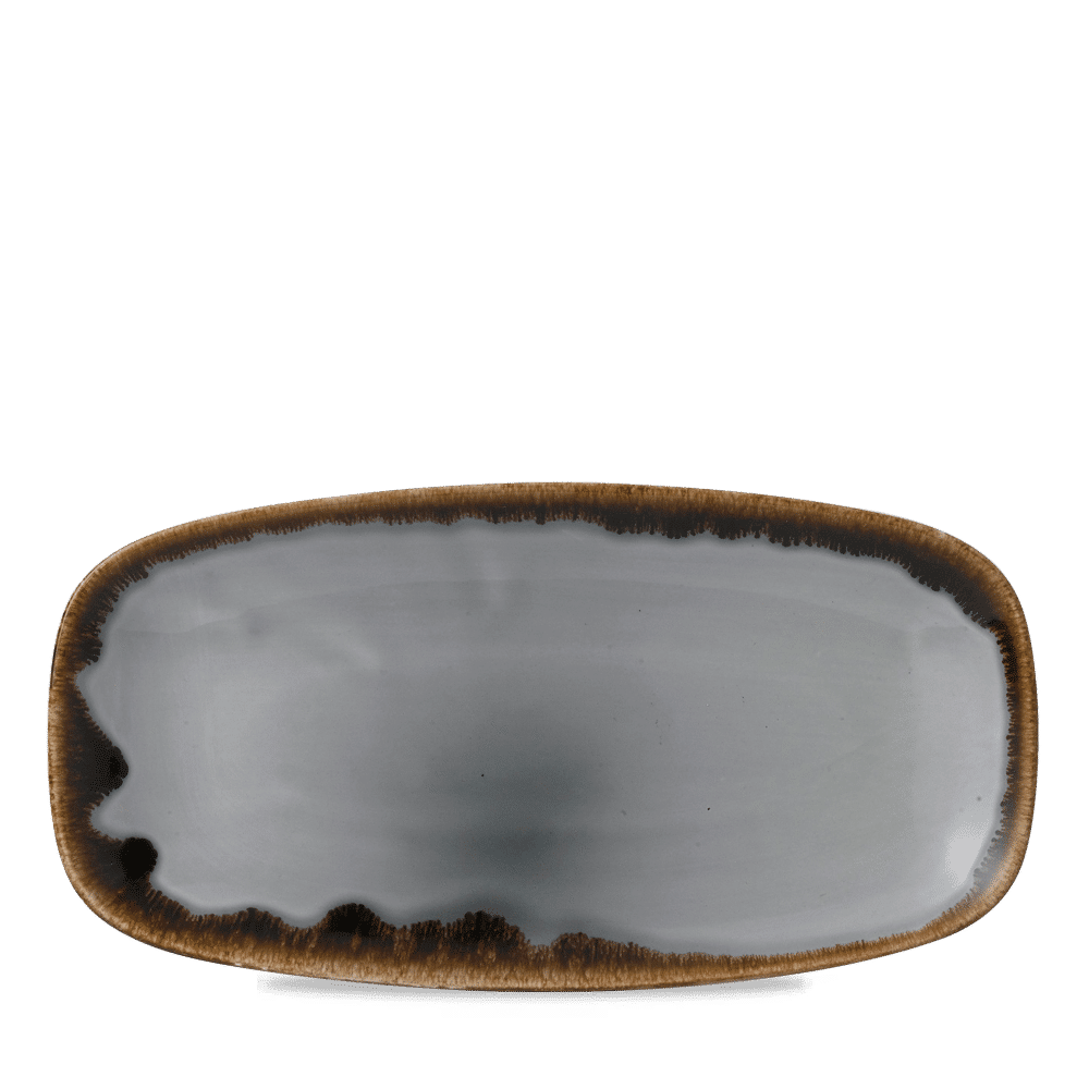 Harvest Grey  Chefs Oblong Plate 11 3/4X6" Box 12