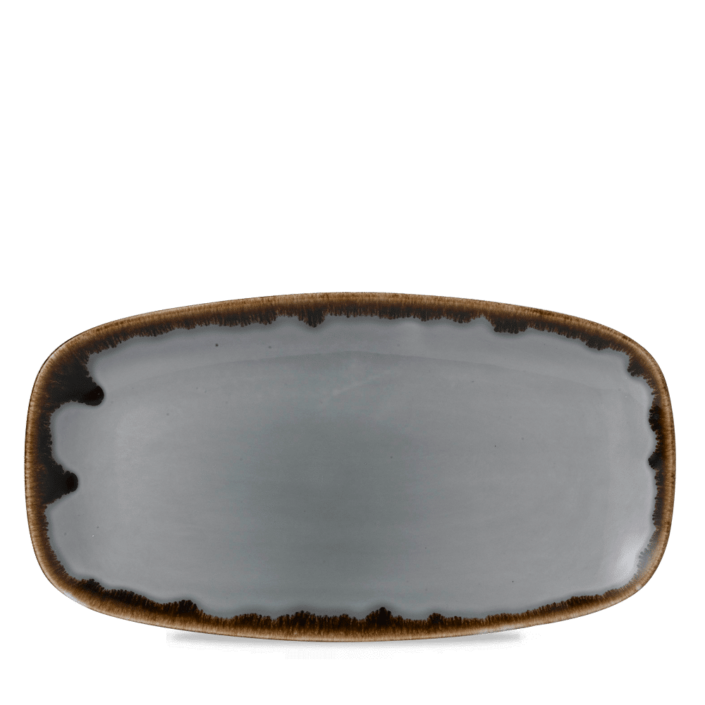 Harvest Grey  Chefs Oblong Plate 13 7/8X7 3/8" Box 6