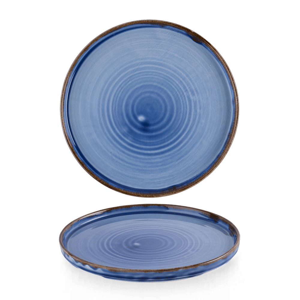 Harvest Indigo  Walled Plate 10 2/8" Box 6