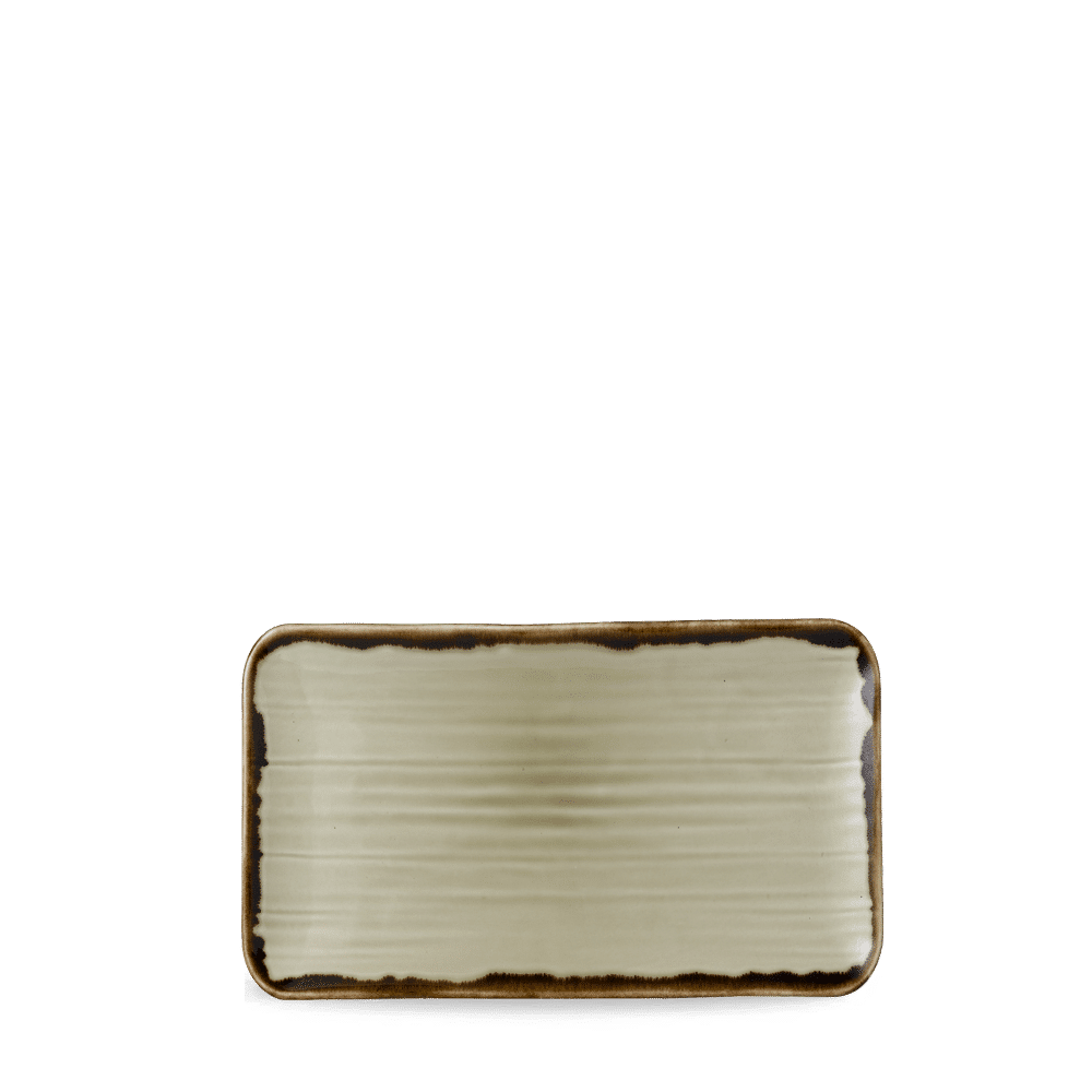 Harvest Linen  Organic Rectangular Plate 10.6X6.3" Box 12