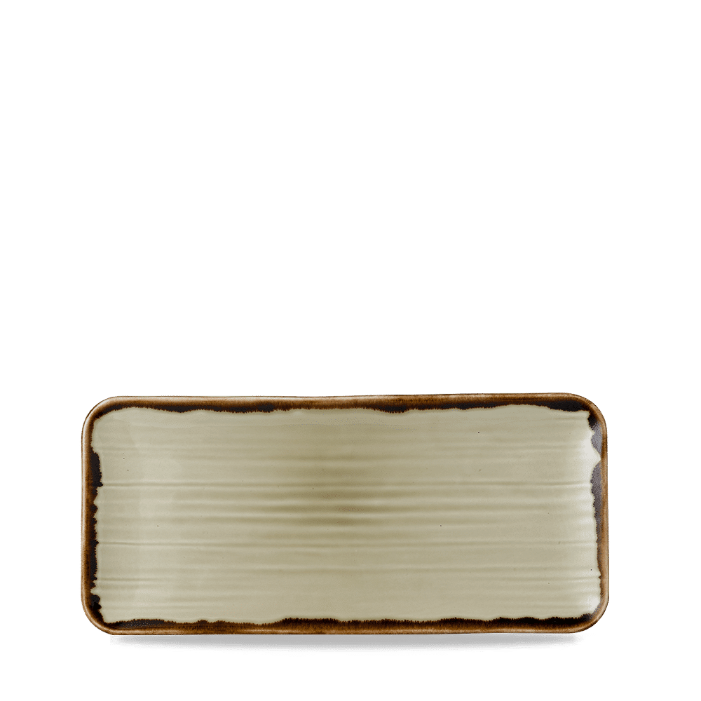 Harvest Linen Organic Coupe Rect Platter 13 3/4X6 1/4" Box 6