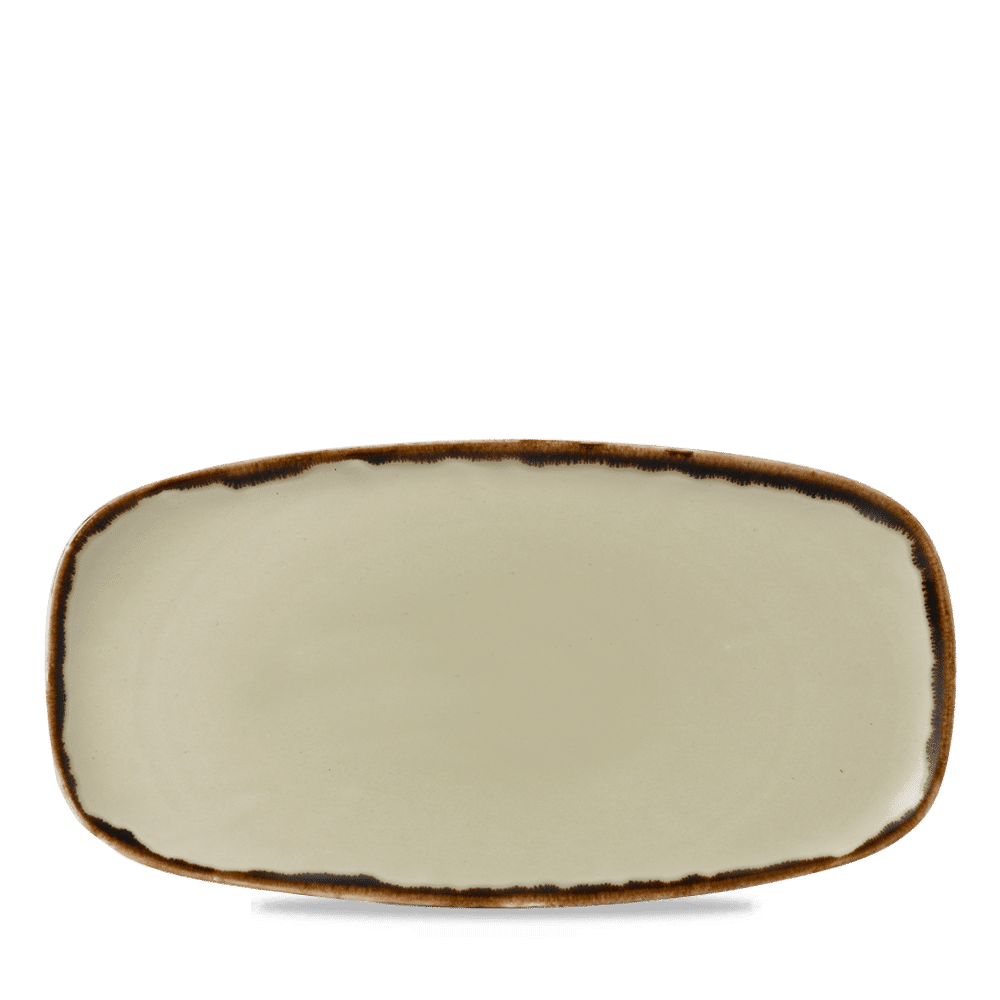 Harvest Linen  Chefs Oblong Plate 11 3/4X6" Box 12