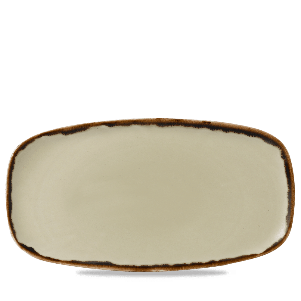 Harvest Linen  Chefs Oblong Plate 13 7/8X7 3/8" Box 6