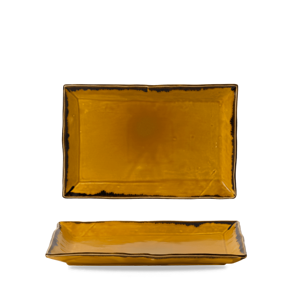 Harvest Mustard  Rectangle Tray 11 1/8X7 3/8" Box 6
