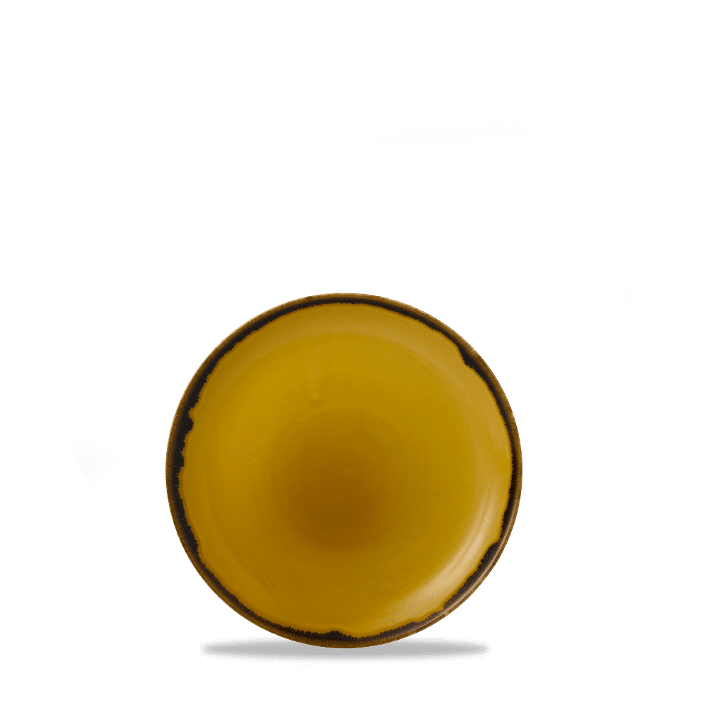 Harvest Mustard  Coupe Plate 6.5" Box 12