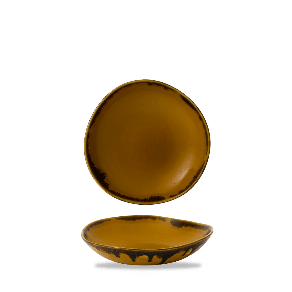Harvest Mustard Round Bowl 9 7/8"  Box 12