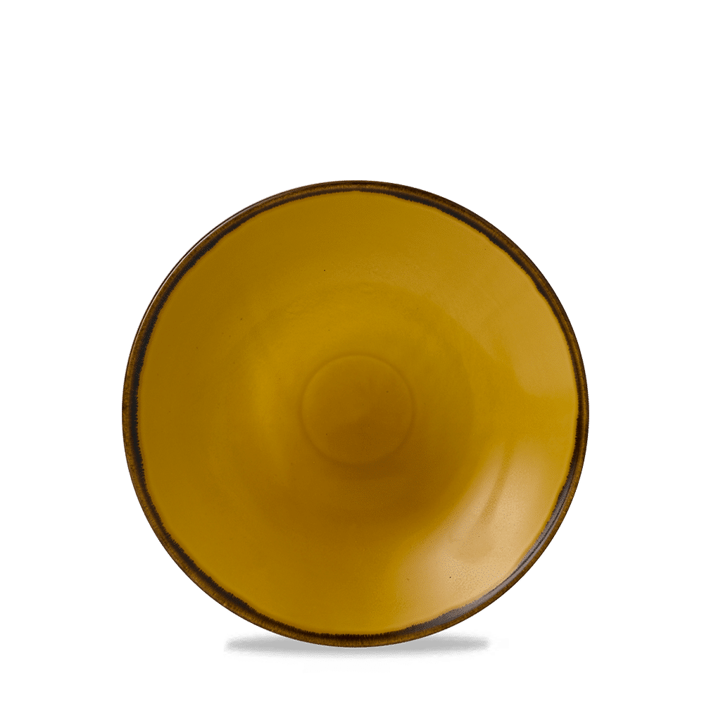 Harvest Mustard  Deep Coupe Plate 10" Box 12